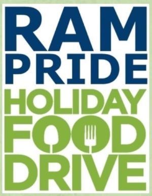 Ram Pride Holiday Food Drive Oct. 24th through Nov. 11th