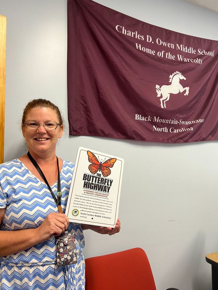 Owen Middle awarded Butterfly Highway Award