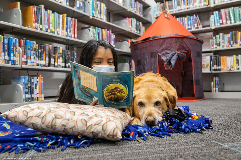 Therapy Dog Fetches Literacy at NBES