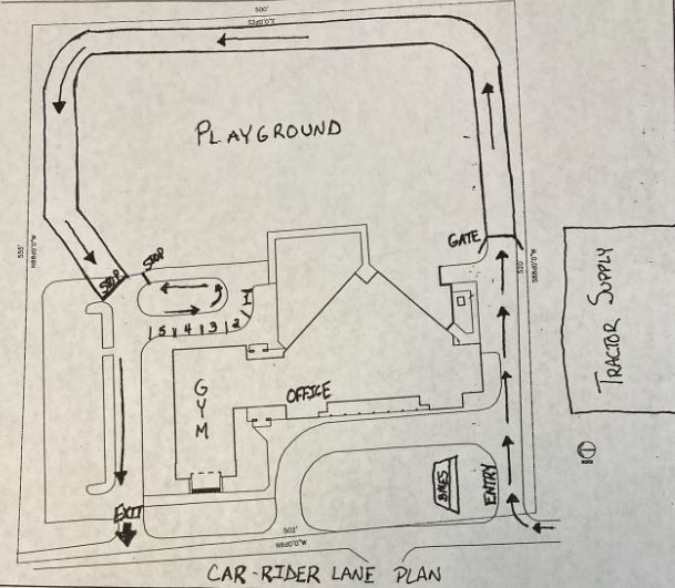 Map of Car Rider Line