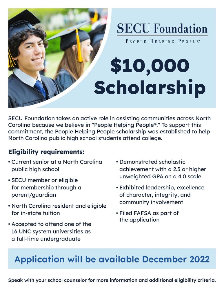 2023 SECU Scholarship Information