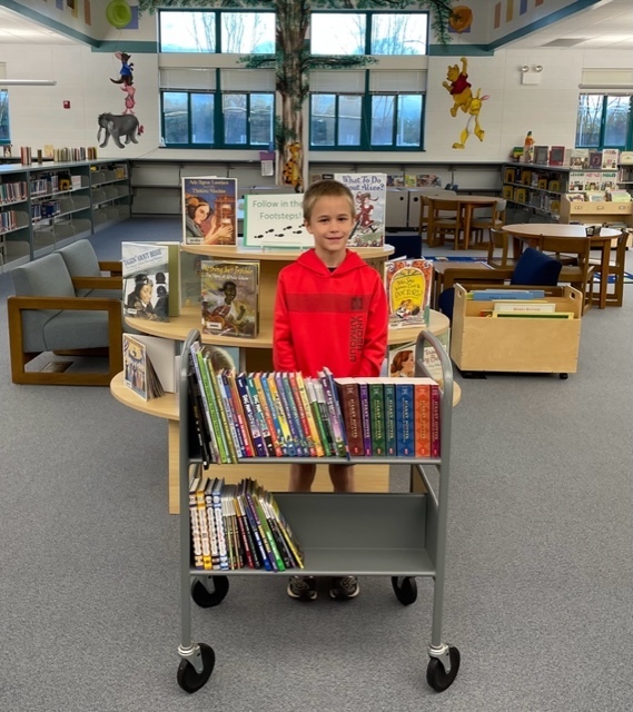 lane with books
