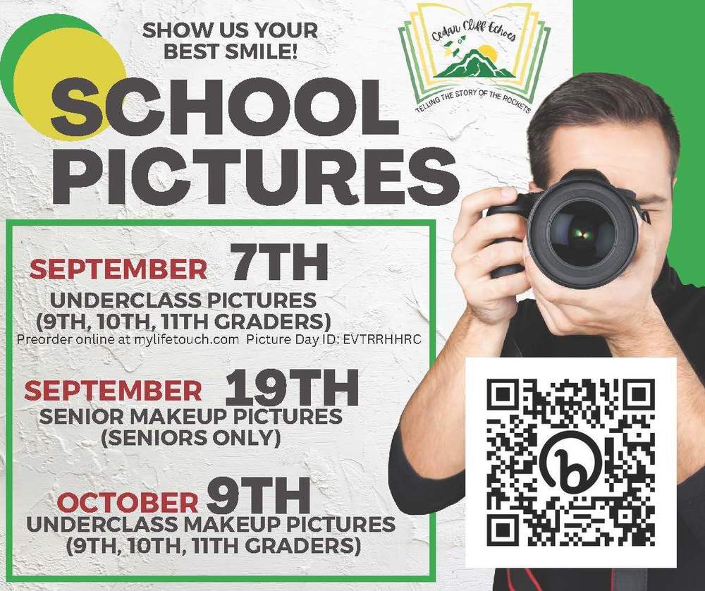 School Pictures Sept. 7, 19, 9