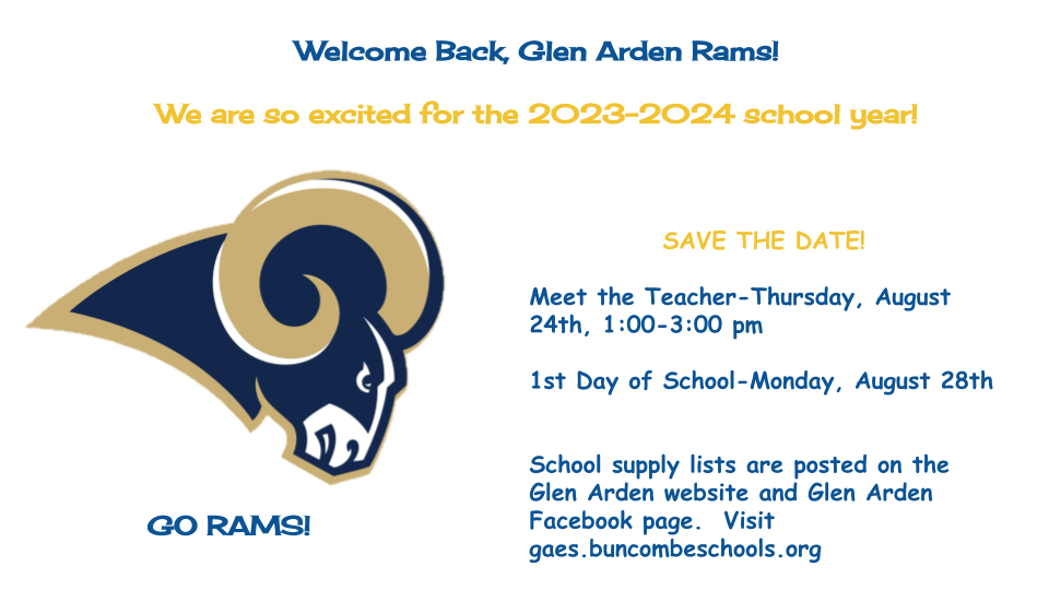ram logo with back to school information