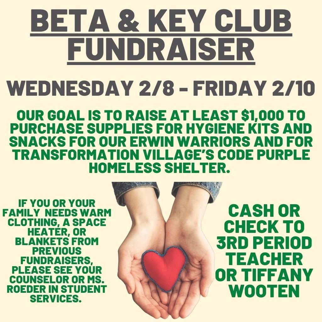 Beta and Key Club Fundraiser