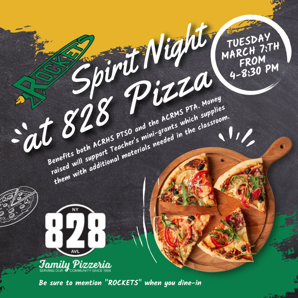 Spirit Night at 828 Pizza