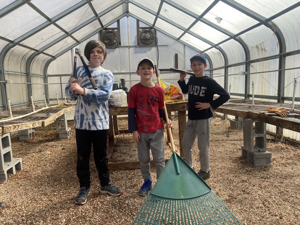 greenhouse with kids