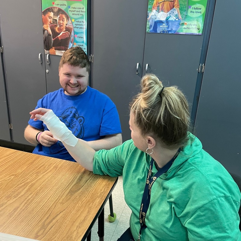 PEP Students at TC Roberson learn First Aid